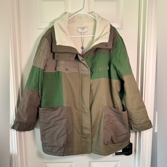 NWT One Teaspoon Defender Patchwork Jacket Utilitarian Oversized Size Large - Picture 1 of 10